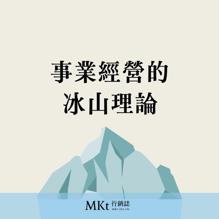 事業經營管理的冰山理論